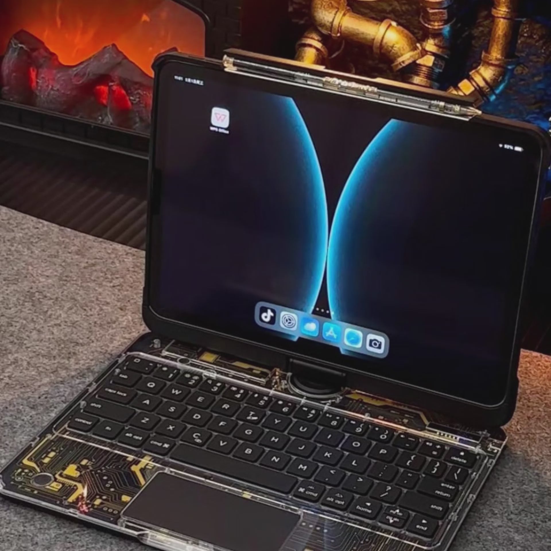 GUSGU Cyberpunk iPad Keyboard