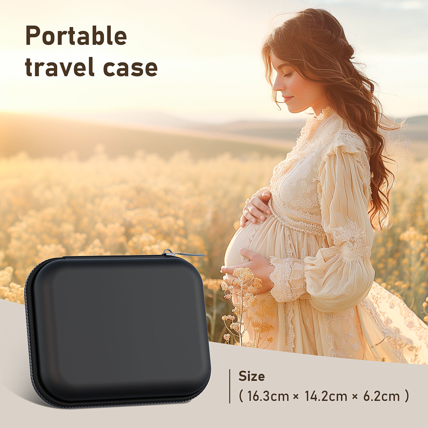 GUSGU Baby Doppler Fetal Heartbeat Monitor with Travel Case, Easy to Use