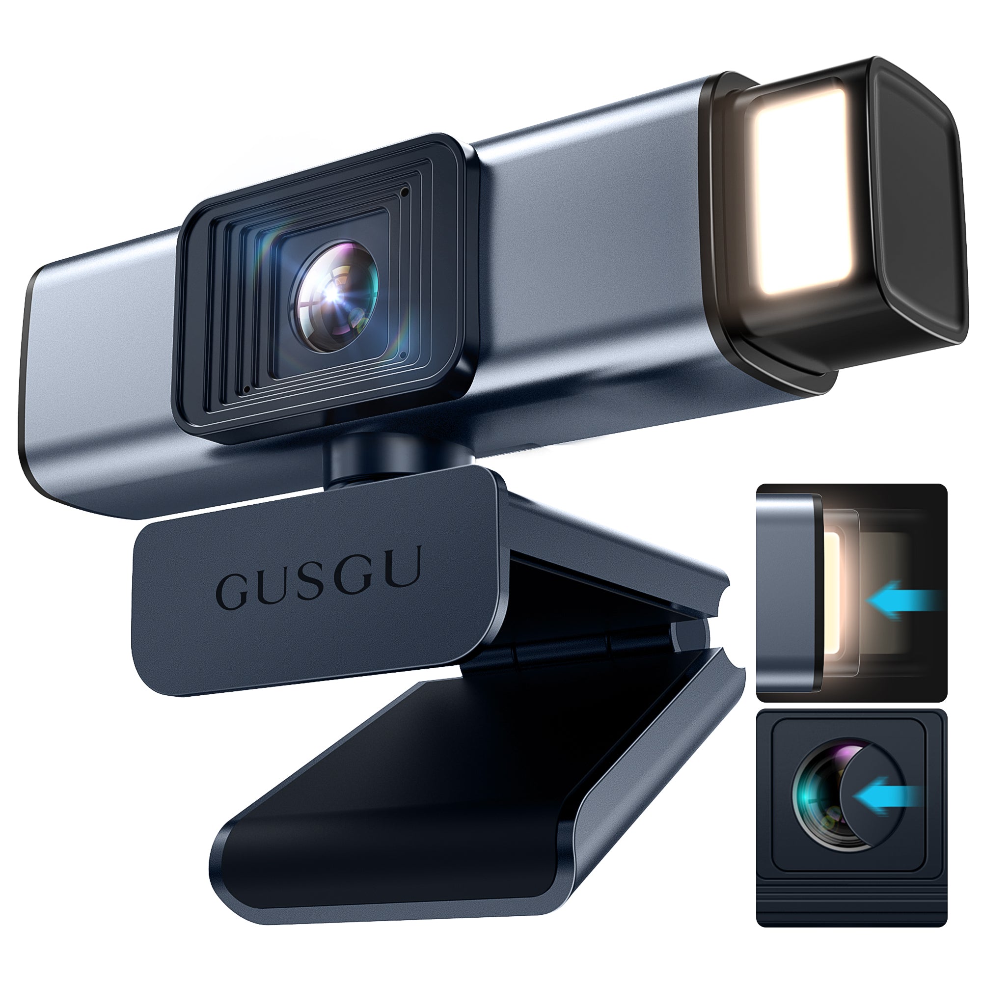 GUSGU Radiant G940 QHD 2K Webcam with Microphone and Privacy Protection